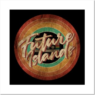 Future Islands Vintage Circle Art Posters and Art